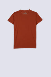Rust Men's Textured T-Shirt